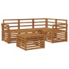 Ensemble de canapés d'extérieur 5 pcs Naturel 565420565420