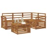Ensemble de canapés d'extérieur 5 pcs Naturel 565420565420