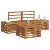 Ensemble de canapés d'extérieur 3 Pièce Naturel 565422565422