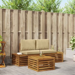 Ensemble de canapés d'extérieur 3 Pièce Naturel et Beige 565429565429