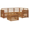 Ensemble de canapés d'extérieur 5 pcs Naturel 565438565438