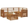 Ensemble de canapés d'extérieur 5 pcs Naturel 565438565438