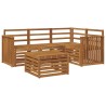 Ensemble de canapés d'extérieur 5 pcs Naturel 565444565444