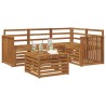 Ensemble de canapés d'extérieur 5 pcs Naturel 565444565444