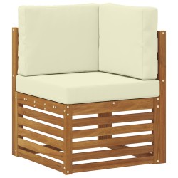 Ensemble de canapés d'extérieur 5 pcs Naturel et Crème 565445565445