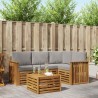 Ensemble de canapés d'extérieur 5 pcs Gris Naturel et Clair 565446565446