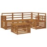 Ensemble de canapés d'extérieur 5 pcs Naturel 565447565447