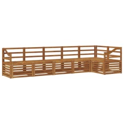 Ensembles de canapés 6 pcs Naturel Bois d'Acacia Massif 565464565464