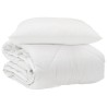 Duvet toutes saisons avec oreiller 2 pcs Blanc Microfibre 565493565493