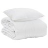 Duvet d'été simple avec oreiller 2 pcs Blanc Microfibre 565497565497