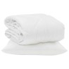 Duvet d'été simple avec oreiller 2 pcs Blanc Microfibre 565513565513