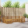 Ensembles de canapés 6 pcs Naturel Bois d'Acacia Massif 565522565522