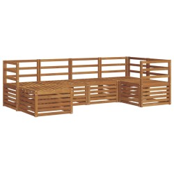 Ensembles de canapés 6 pcs Naturel Bois d'Acacia Massif 565523565523