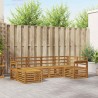 Ensembles de canapés 6 pcs Naturel Bois d'Acacia Massif 565524565524
