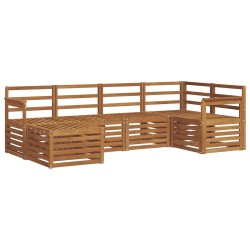 Ensembles de canapés 6 pcs Naturel Bois d'Acacia Massif 565524565524