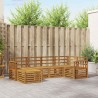 Ensembles de canapés 6 pcs Naturel Bois d'Acacia Massif 565525565525