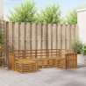 Ensembles de canapés 6 pcs Naturel Bois d'Acacia Massif 565526565526