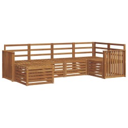 Ensembles de canapés 6 pcs Naturel Bois d'Acacia Massif 565526565526