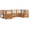 Ensembles de canapés 6 pcs Naturel Bois d'Acacia Massif 565527565527