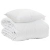 Duvet d'été simple avec oreiller 2 pcs Blanc Microfibre 565554565554