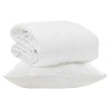 Duvet d'été simple avec oreiller 2 pcs Blanc Microfibre 565558565558