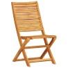 Ensemble bistro pliant 3 pcs Marron Bois d'Acacia Massif 565562565562