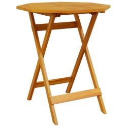 Ensemble bistro pliant 3 pcs Marron Bois d'Acacia Massif 565562565562
