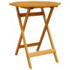 Ensemble bistro pliant 3 pcs Marron Bois d'Acacia Massif 565562565562