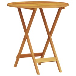 Ensemble bistro pliant 3 pcs Marron Bois d'Acacia Massif 565563565563