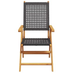 Ensemble de salle à manger pour jardin 5 pcs Noir 565564565564