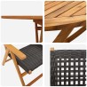 Ensemble de salle à manger pour jardin 5 pcs Noir 565564565564