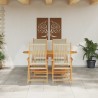 Ensemble de salle à manger pour jardin 5 pcs Beige 565568565568