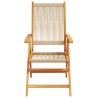 Ensemble de salle à manger pour jardin 5 pcs Beige 565568565568