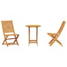 Ensemble bistro pliant 3 pcs Marron Bois d'Acacia Massif 565570565570