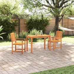 Ensemble de salle à manger pour jardin 3 pcs Marron 565571565571