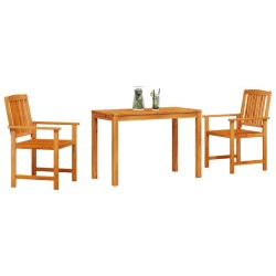 Ensemble de salle à manger pour jardin 3 pcs Marron 565571565571