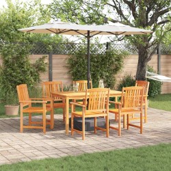 Ensemble de salle à manger pour jardin 5 pcs Marron 565572565572