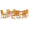 Ensemble de salle à manger pour jardin 5 pcs Marron 565572565572