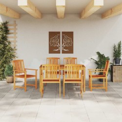 Ensemble de salle à manger pour jardin 5 pcs Marron 565572565572