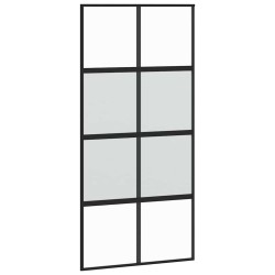 Porte coulissante avec kit de quincaillerie noir 102,5x205 cm 565576565576