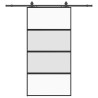 Porte coulissante avec kit de quincaillerie noir 102,5x205 cm 565579565579