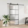 Porte coulissante avec kit de quincaillerie noir 102,5x205 cm 565579565579
