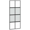 Porte coulissante avec kit de quincaillerie noir 90x205 cm 565580565580