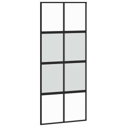 Porte coulissante avec kit de quincaillerie noir 90x205 cm 565587565587