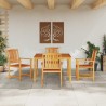 Ensemble de salle à manger pour jardin 5 pcs Marron 565589565589