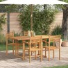 Ensemble de salle à manger pour jardin 5 pcs Naturel 565590565590