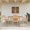 Ensemble de salle à manger pour jardin 5 pcs Naturel 565590565590