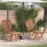 Ensemble de salle à manger pour jardin 4 pcs Marron 565595565595
