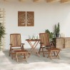 Ensemble de salle à manger pour jardin 4 pcs Marron 565595565595