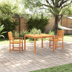 Ensemble de salle à manger pour jardin 3 pcs Marron 565596565596